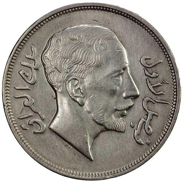 IRAQ: Faisal I, 1921-1933, AR riyal, 1932/AH1350, VF-EF