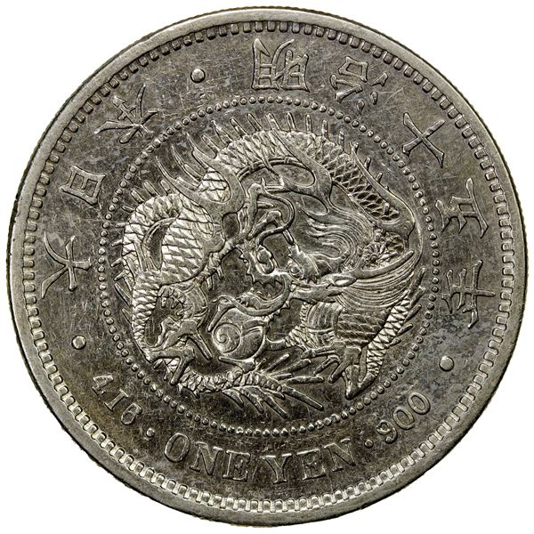 JAPAN: Meiji, 1868-1912, AR yen, year 15 (1882), EF