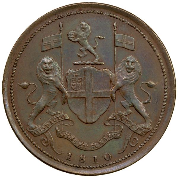MALAY STATES: PENANG: George III, 1760-1820, AE cent, 1810, AU