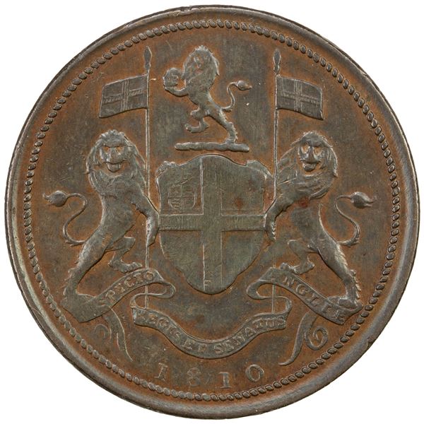 MALAY STATES: PENANG: George III, 1760-1820, AE cent, 1810, EF