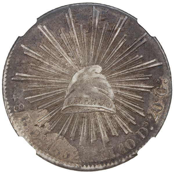 MEXICO: Republic, AR 8 reales, 1832-Do, NGC EF45