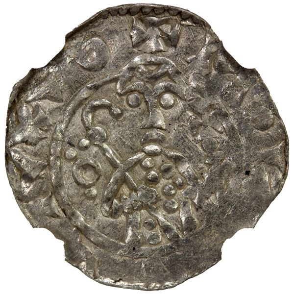 UTRECHT: Willem van Pont, bishop, 1054-1076, AR denar, NGC MS61