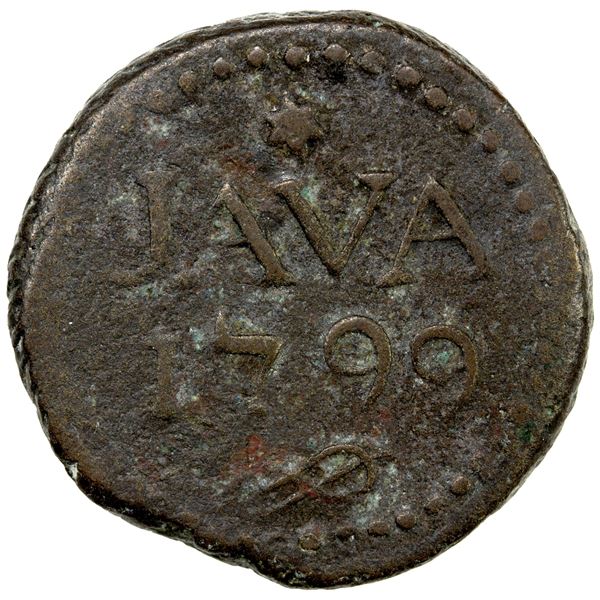 NETHERLANDS EAST INDIES: Java, AE stuiver, 1799, VF