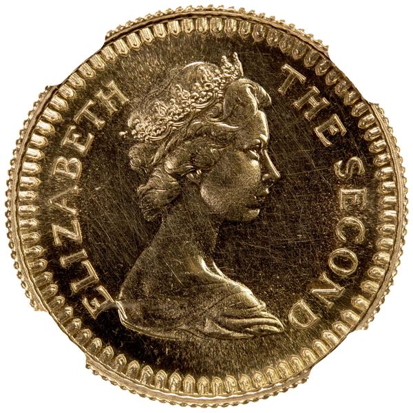 RHODESIA: Elizabeth II, 1964-1970, AV pound, 1966, NGC Proof 62