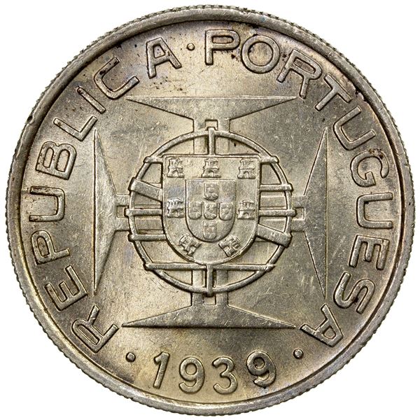 ST. THOMAS & PRINCE: Portuguese Colony, AR 5 escudos, 1939, Unc