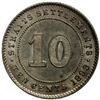 Image 2 : STRAITS SETTLEMENTS: Victoria, 1858-1901, AR 10 cents, 1893, AU