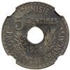 Image 1 : TUNISIA: 5 centimes, 1938//AH1357, NGC MS66