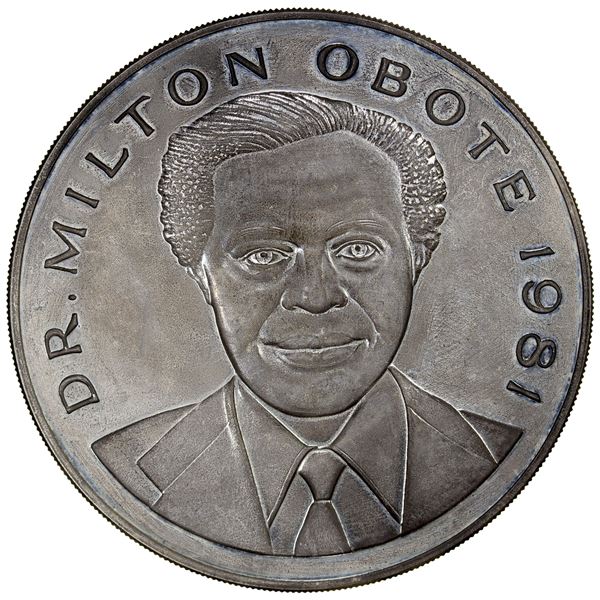 UGANDA: Republic, AR 500 shillings, 1981, Proof