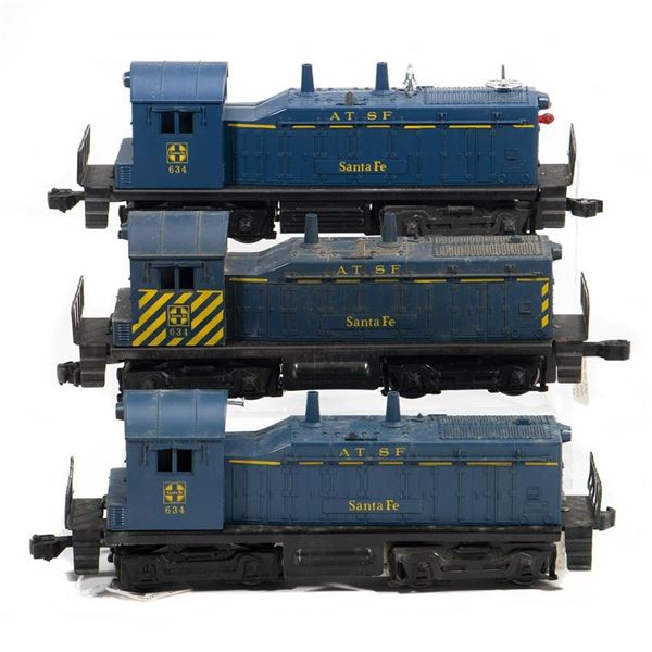 Lionel O Gauge 234 Santa Fe Switchers - 3 variations
