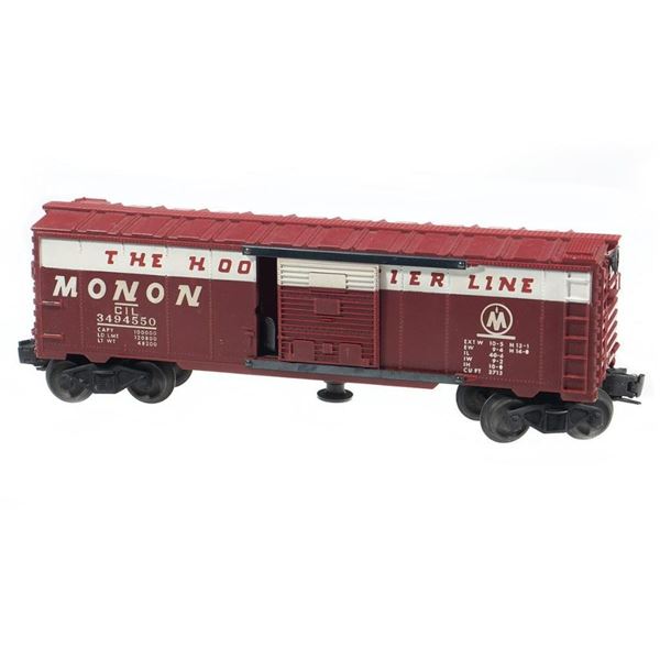 Lionel 3494-550 Monon Operating Box Car. Built Date One Side Only.