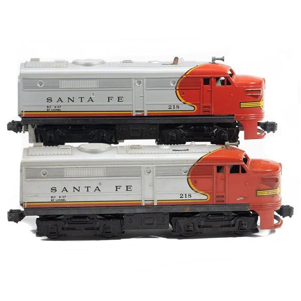 Lionel 218 Santa Fe Alco A-A units
