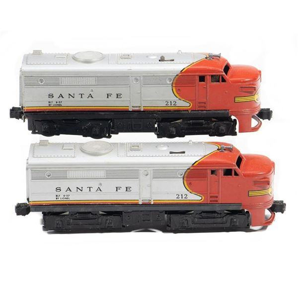 Lionel 212 Santa Fe Alco A-A unit diesel locomotive