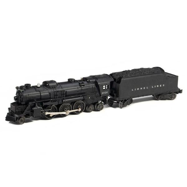 Lionel 2026 2-6-4 Steam Locomotive with 6466W Tender missing the whistle.