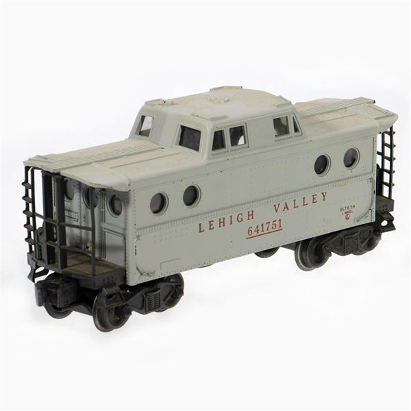 Lionel 6417-50 Gray/Red Lehigh Valley Porthole Caboose