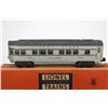 Image 2 : Lionel Postwar Passenger Cars: 2421, 2422, 2423 - Silver with gray roof. 2421 has box with number ov