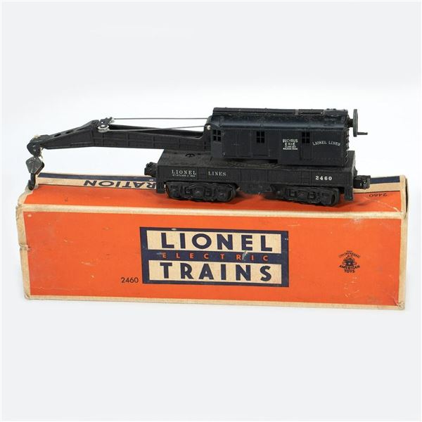 Lionel Postwar 2460 Operating Crane with box.