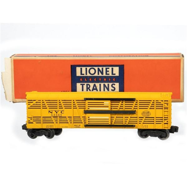 Lionel Postwar 6356 New York Central Stock Car in original box.