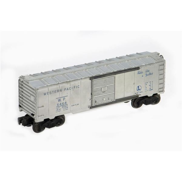 Lionel Postwar 6464-1 Silver/blue Western Pacific Box Car