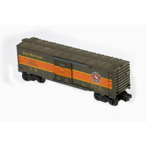 Lionel Postwar 6464-450 Green/Orange Great Northern Box Car