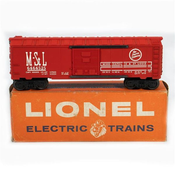 Lionel Postwar 6464-525 Minneapolis and St. Louis Box Car with original box