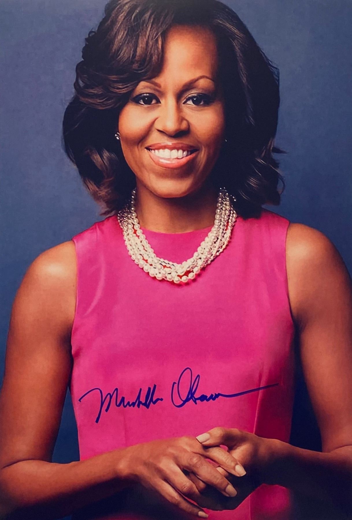 Autograph Signed Michelle Obama Photo