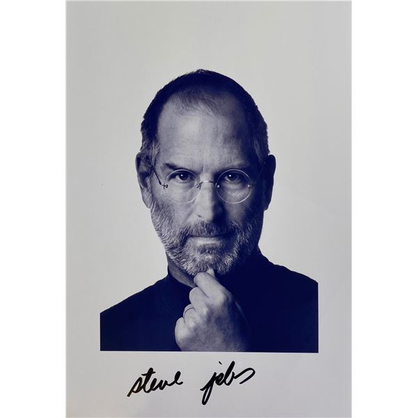 Autograph Signed Steve Jobs Photo