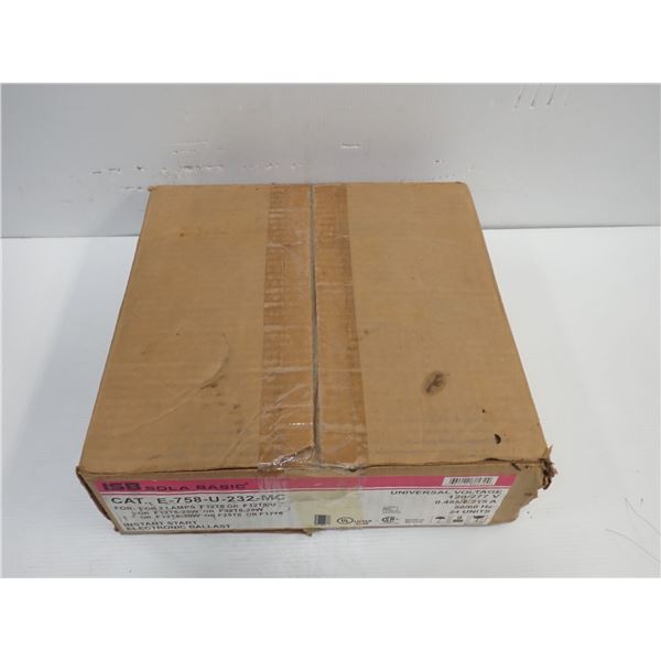 Lot of (24) NEW - Sola #E-758-U-232-SC Instant Start Electronic Ballasts (UN-OPENED BOX)