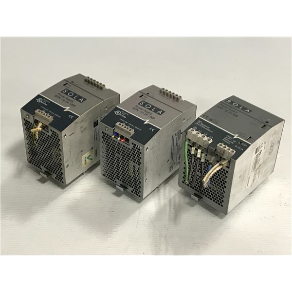 Lot of (3) Sola Power Supplies