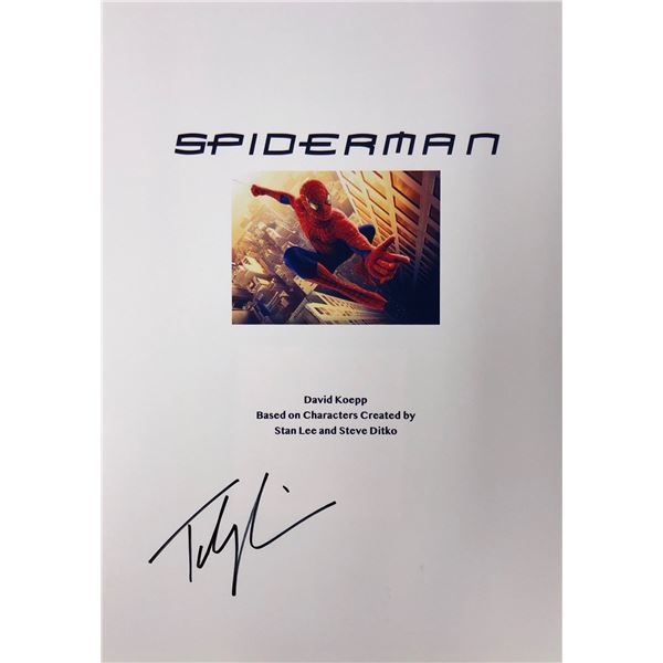 Spiderman Tobey Maguire  Autograph Signed Script Cover