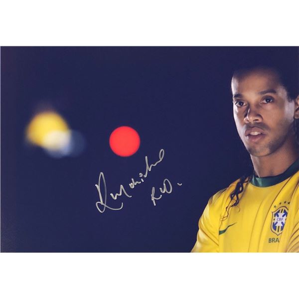 Ronaldinho  Autograph Signed Photo
