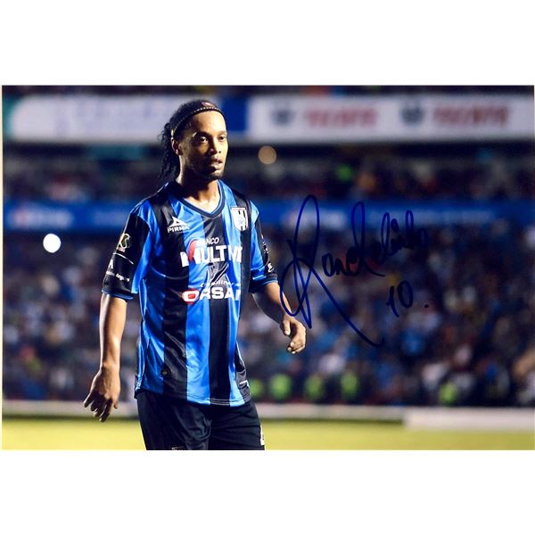 Ronaldinho Autograph  Autograph Signed Photo