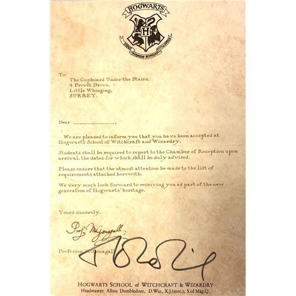 Autograph  Autograph Signed Harry Potter Prints