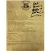 Image 1 : Alan Rickman Autograph  Autograph Signed Harry Potter Letter