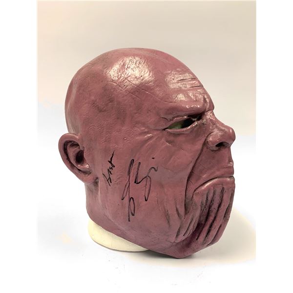 Autograph Signed Avengers Thanos Mask