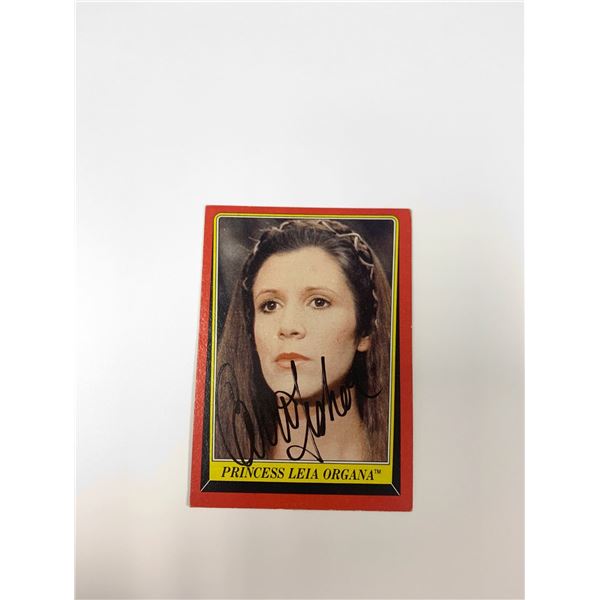 Autograph Signed Star Wars Trading Card