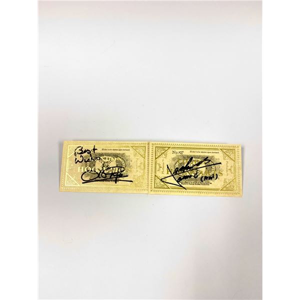 Autograph Signed Phelps brothers Train Ticket Set