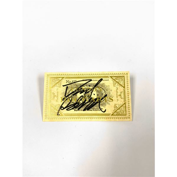 Autograph Signed Daniel Radcliffe Train Ticket
