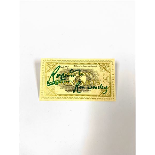 Autograph Signed Rupert Grint Train Ticket