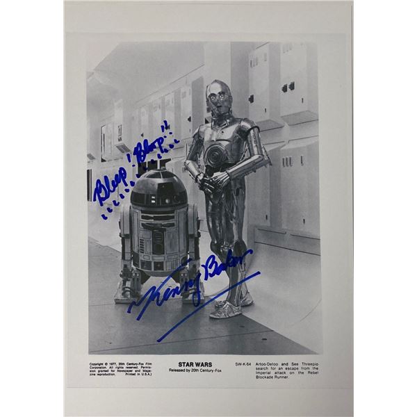 Autograph Signed Star Wars Press Kit Photo