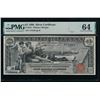 1896 $1 Educational Silver Cert PMG 64