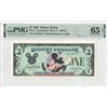 1987 $1 Disney Dollar PMG 65EPQ