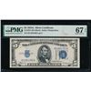 1934A $5 Silver Certificate PMG 67EPQ