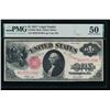 Image 1 : 1917 $1 Mule Legal Tender Note PMG 50