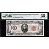 1934A $20 Hawaii FRN PMG 35