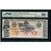 Image 1 : 1840-70's $2 Charleston SC Obsolete Note PMG 66EPQ