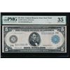 Image 1 : 1914 $5 New York FRN PMG 35
