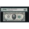 Image 1 : 1928 $20 San Francisco FRN PMG 66EPQ