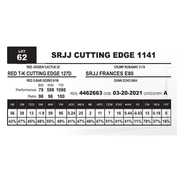 SRJJ CUTTING EDGE 1141