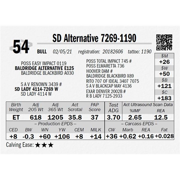 SD Alternative 7269-1190