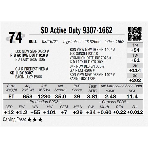 SD Active Duty 9307-1662